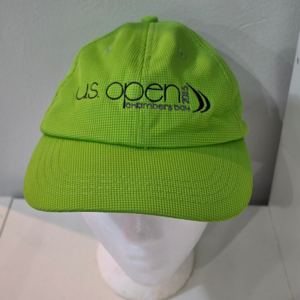 Imperial 2015 US Open Chambers Bay Golf Hat Cap Lime Green Performance Adjust